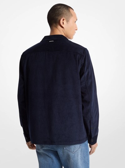 Oversized Corduroy Chore Jacket in MIDNIGHT | Michael Kors