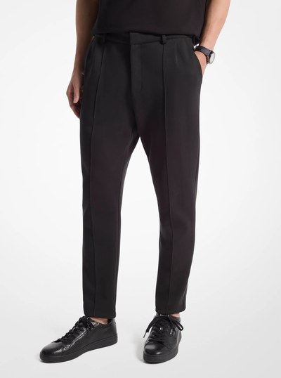 Cotton Blend Pants in BLACK | Michael Kors