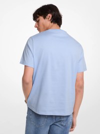 Logo Embossed Cotton T-Shirt