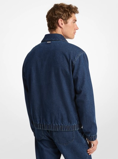 Stretch Denim Shirt Jacket in RINSE | Michael Kors