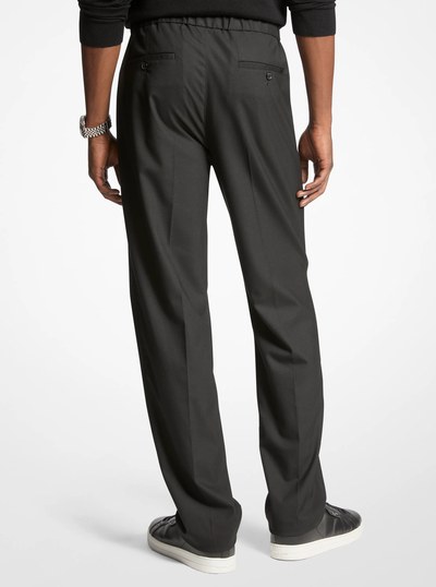 Pleated Tech Pants in BLACK | Michael Kors