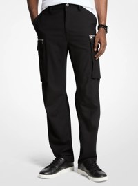 Pantalon cargo en laine extensible