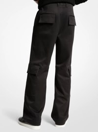 Pantalon cargo en coton extensible