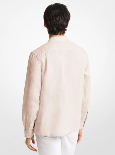 Classic-Fit Linen Shirt in KHAKI | Michael Kors
