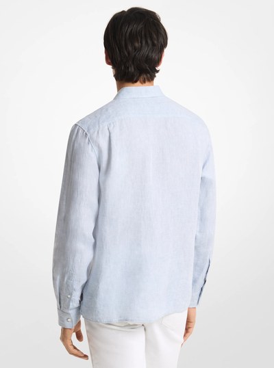 Classic-Fit Linen Shirt in CHAMBRAY | Michael Kors