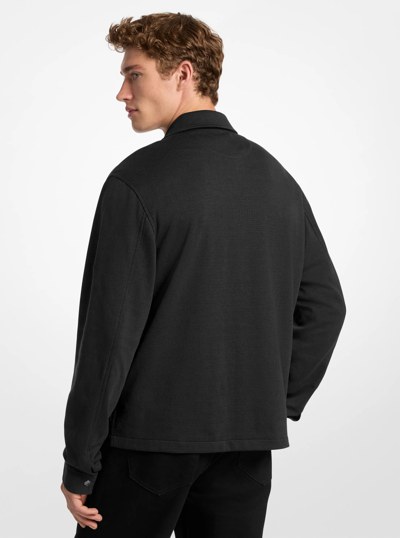 Cotton Blend Jacket in BLACK | Michael Kors