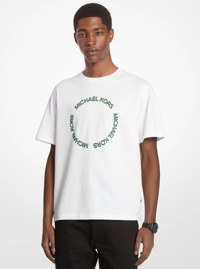 Embroidered Logo Cotton T-Shirt