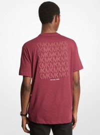 Graphic Logo Embossed Cotton T-Shirt