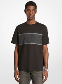 Signature Logo Striped Cotton T-Shirt