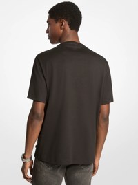 Signature Logo Striped Cotton T-Shirt