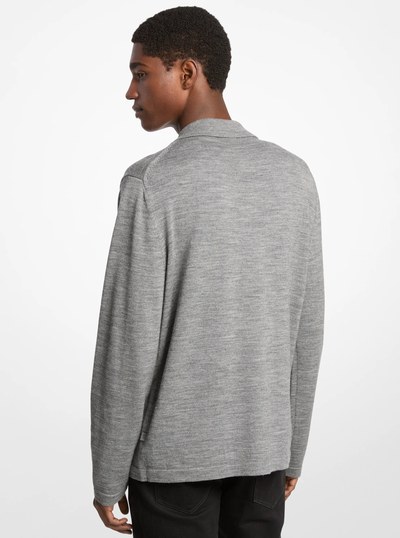 Wool Shirt in ASH | Michael Kors
