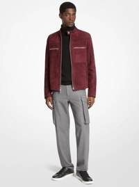 Veste de course en su&egrave;de