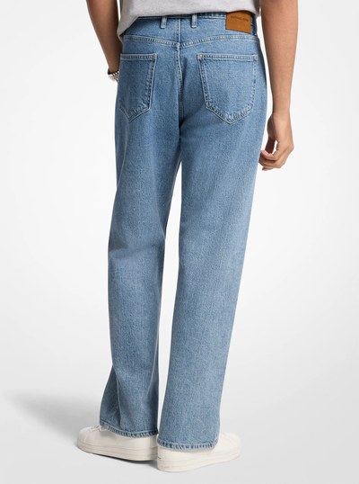 Arden Relaxed-Fit Stretch Denim Jeans in BLUESKY WASH | Michael Kors