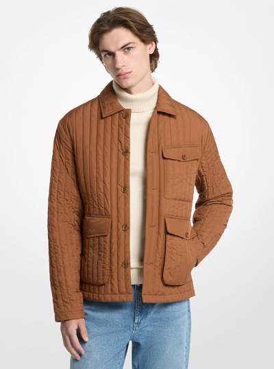 Quilted Chore Jacket in CARAMEL | Michael Kors