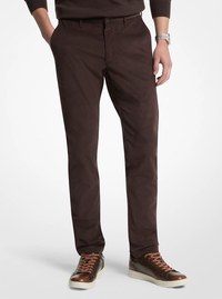 Slim-Fit Cotton Blend Corduroy Pants
