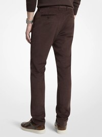Slim-Fit Cotton Blend Corduroy Pants