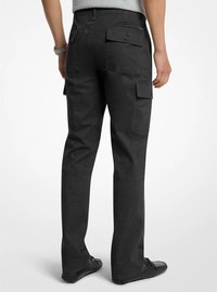Stretch Cotton Twill Cargo Pants