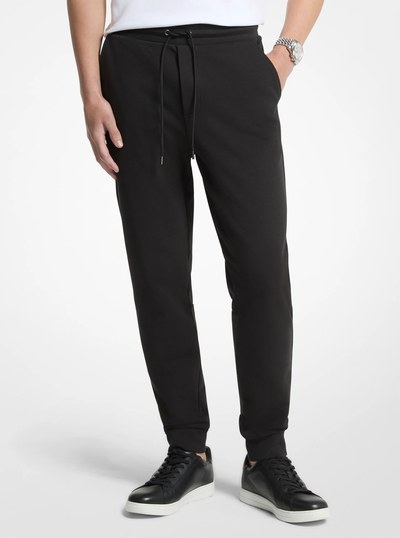 Cotton Blend Joggers in BLACK | Michael Kors