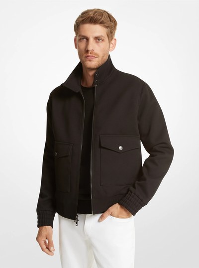 Barracuta Woven Jacket in BLACK | Michael Kors