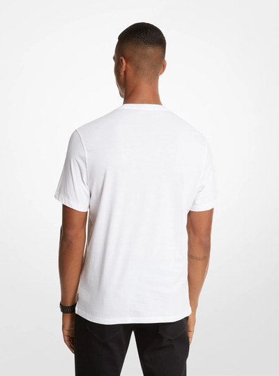 KORS Cotton T-Shirt in WHITE | Michael Kors