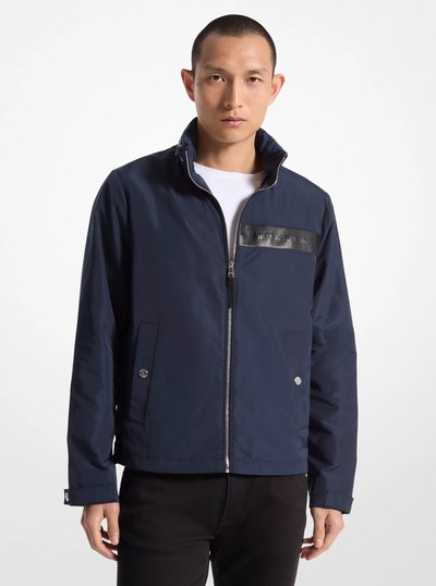 Woven Windbreaker Jacket in MIDNIGHT | Michael Kors