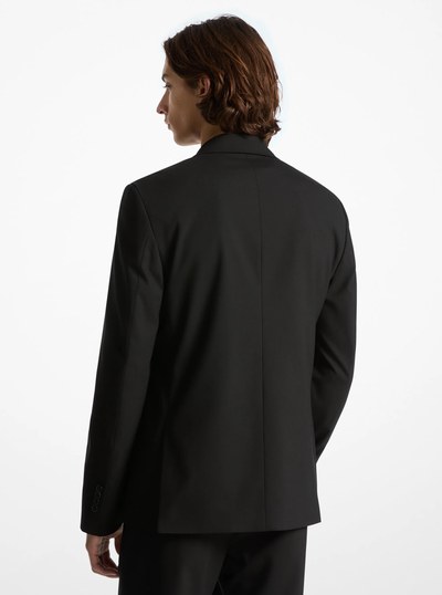 Stretch Tech Tailored Blazer in BLACK | Michael Kors