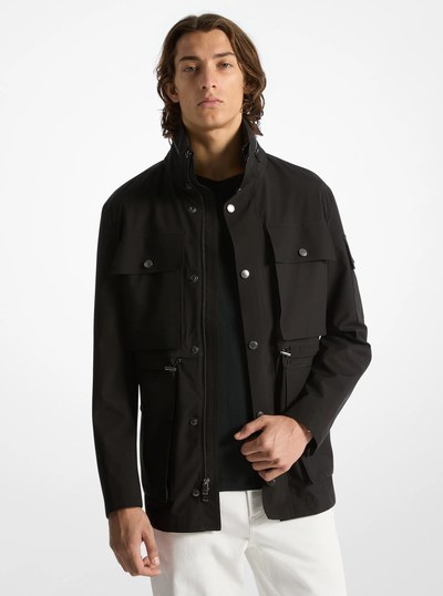 Woven Field Jacket in BLACK | Michael Kors