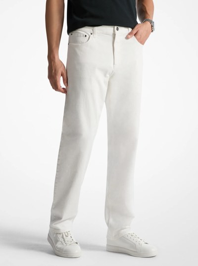 Arden Relaxed-Fit Denim Jeans in WHITE | Michael Kors