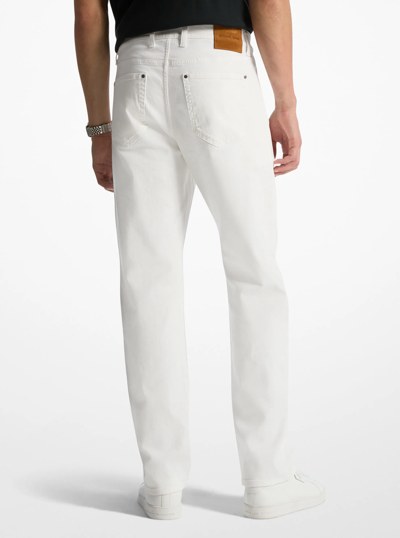 Arden Relaxed-Fit Denim Jeans in WHITE | Michael Kors