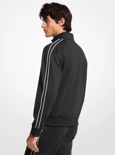 Contrast Piping Track Jacket in BLACK | Michael Kors