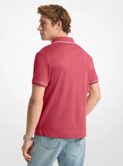 Cotton Polo Shirt in LT BRY SB HR | Michael Kors
