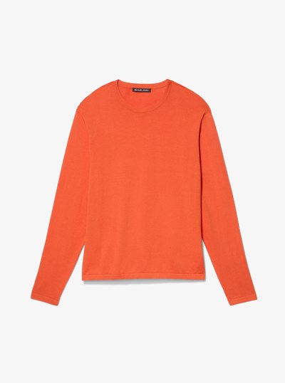 Cotton Jersey Sweater in MIMOSA | Michael Kors