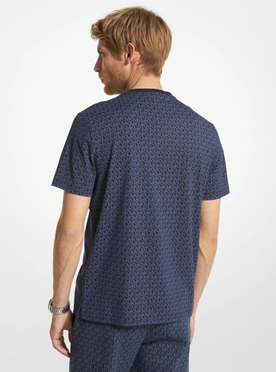 Logo Cotton T-Shirt in MIDNIGHT | Michael Kors