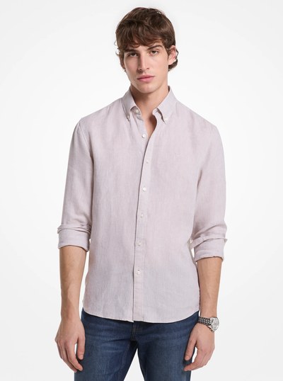 Linen Shirt in DUNE | Michael Kors