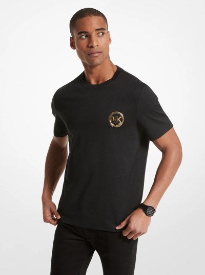 New Year Graphic Logo Cotton Jersey T-Shirt