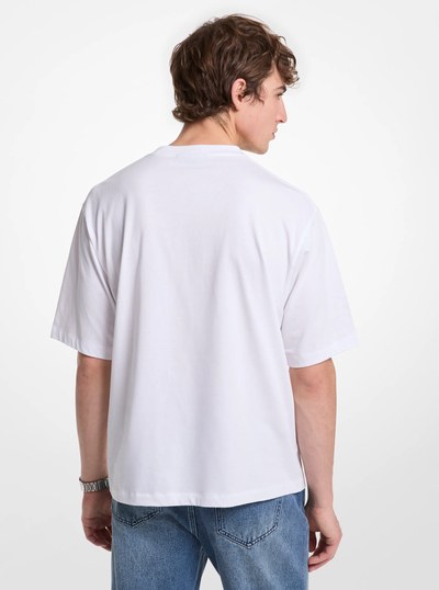 Logo Cotton T-Shirt in WHITE | Michael Kors