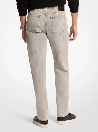 Finn Straight-Fit Stretch Denim Jeans in LTCONCRTWSH | Michael Kors
