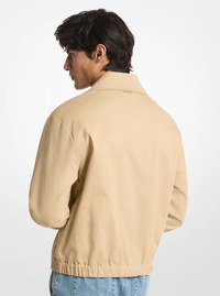 Cotton Blend Blouson Jacket