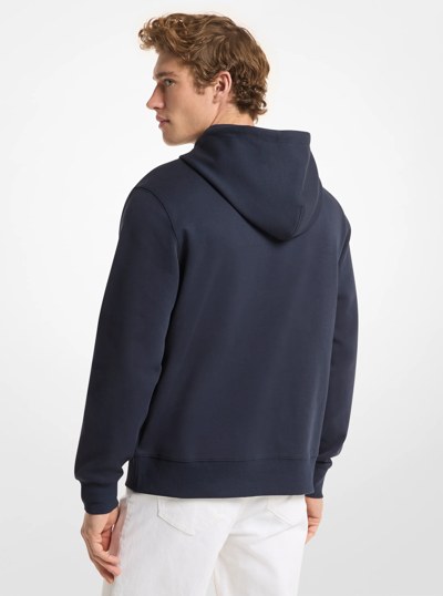 Saint Tropez Cotton Blend Hoodie in MIDNIGHT | Michael Kors