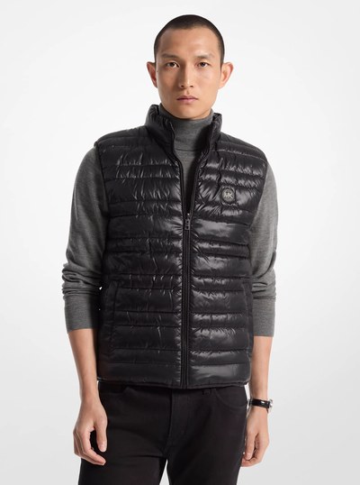 Reversible Quilted Vest in BLACK | Michael Kors