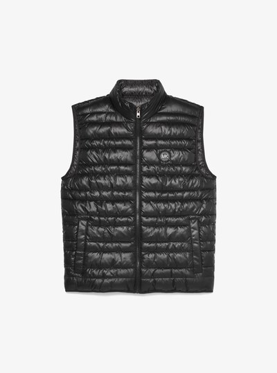 Reversible Quilted Vest in BLACK | Michael Kors