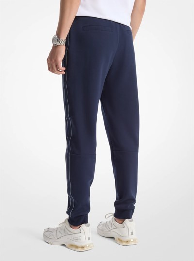 Logo Tape Cotton Blend Jogger in MIDNIGHT | Michael Kors