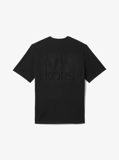 Logo Cotton T-Shirt in BLACK | Michael Kors