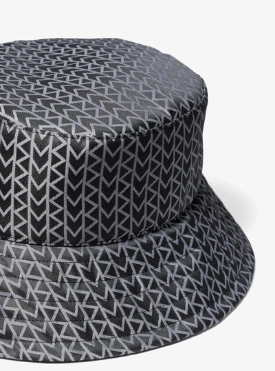 MK2000 Logo Jacquard Bucket Hat in NICKEL | Michael Kors