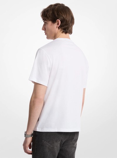 Logo Cotton T-Shirt in WHITE | Michael Kors