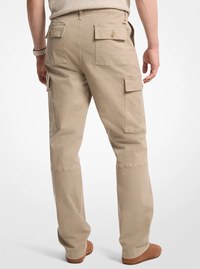 Stretch Cotton Twill Cargo Pants