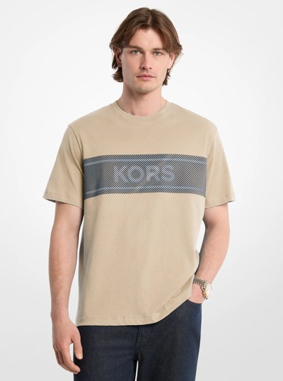 Cotton Jersey Logo T-Shirt in DUSTY SAGE | Michael Kors