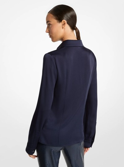 Hansen Charmeuse Shirt in MARITIME | Michael Kors