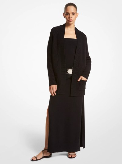 Cashmere Cardigan in BLACK | Michael Kors