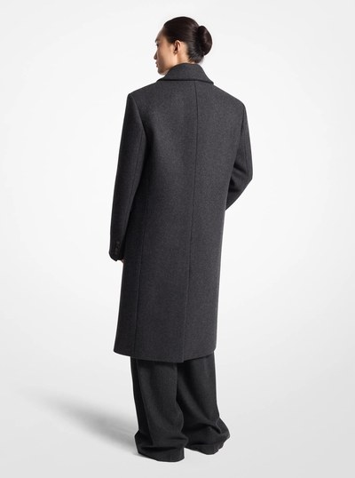 Wool Melton Chesterfield Coat in CHARCOAL | Michael Kors